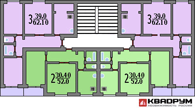 Планировка домов п30 Планировки квартир / 16-22 этажные дома / Планировка домов серии П-30 / Планиров